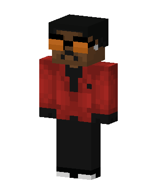 Red Jacket Shades skin, 3D preview
