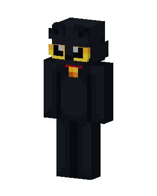 Black Villain Boy skin, 3D preview