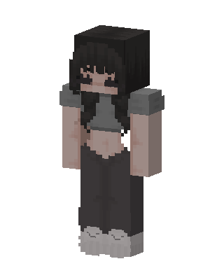 Grunge Girl skin, 3D preview