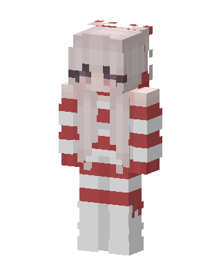 Candy Cane Girl Minecraft skin