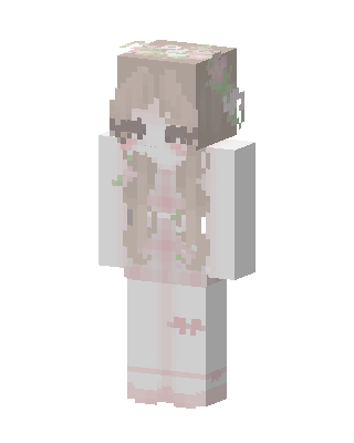 White Dress Girl Minecraft white skin