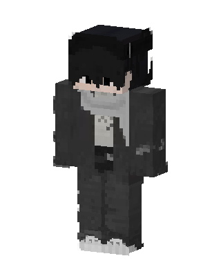 Shadow Hoodie Boy skin, 3D preview