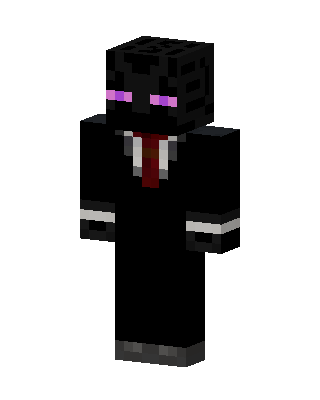 Suited Enderman Minecraft skin
