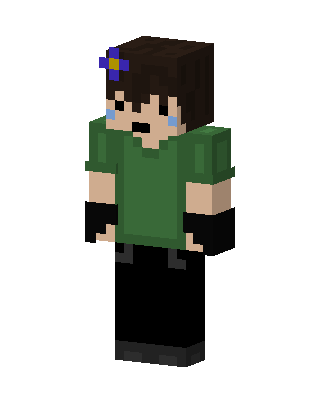 Crying Flower Boy Minecraft skin