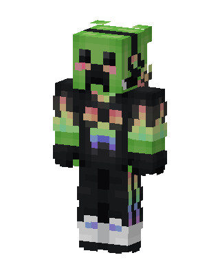 Black Creeper Boy Minecraft skin