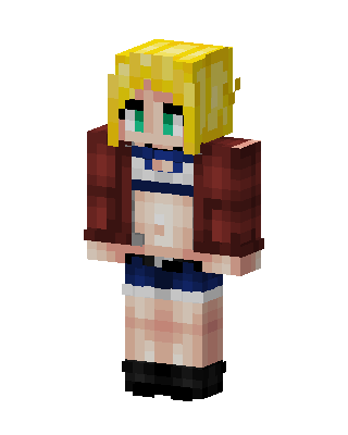Blonde Cropped Jacket Minecraft skin