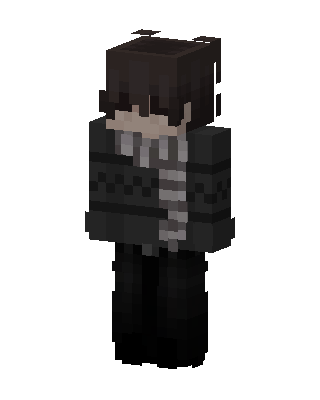 Cozy Scarf Boy skin, 3D preview