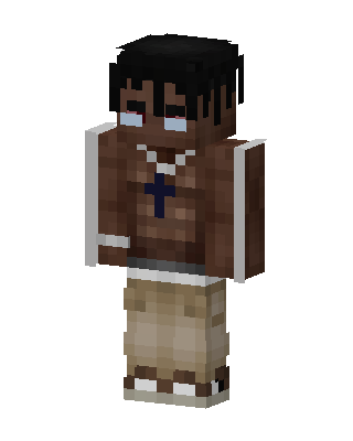 Cross Hoodie Guy skin, 3D preview