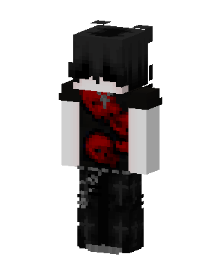Black Villain Boy skin, 3D preview