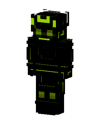 Neon Robot skin, 3D preview