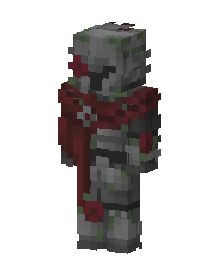 Mossy Crimson Knight skin, 3D preview