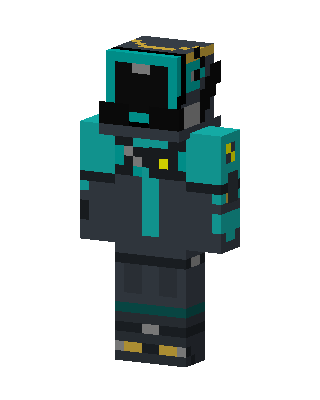 Teal Astronaut Boy Minecraft skin