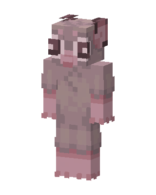 Gray Animal Girl Minecraft skin