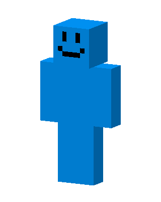 Blue Skin Boy skin, 3D preview