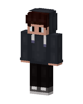 Black Student Boy skin, 3D preview