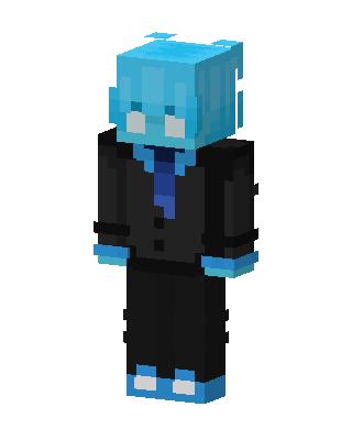 Blue Suit Boy skin, 3D preview