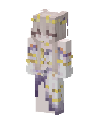 Celestial Priestess skin, 3D preview