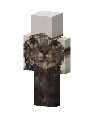 Otter Hoodie skin, 3D preview