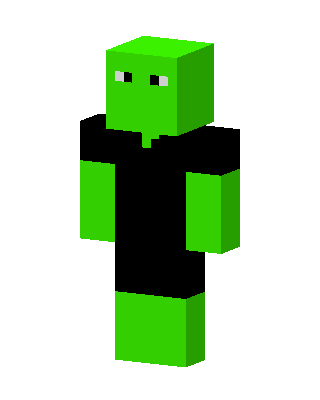 Green Blob skin, 3D preview
