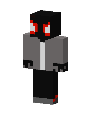 Black Villain Boy skin, 3D preview