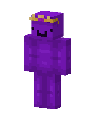 Purple With Crown skin, 3D preview