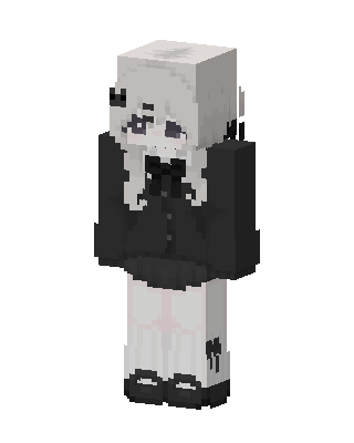 White Goth Girl Minecraft skin