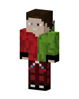 Red Holiday Boy Minecraft skin