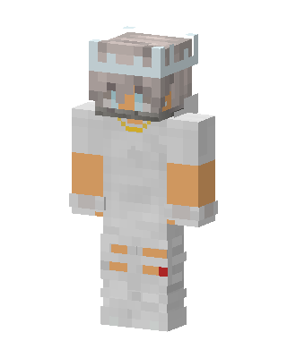 White Masked Astronaut skin, 3D preview