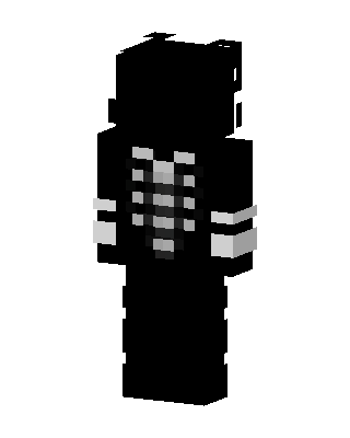 Skeleton Hoodie skin, 3D preview