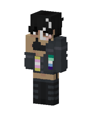 Pride Jacket Goth Minecraft skin