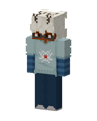 Blue Player Minecraft Christmas skin