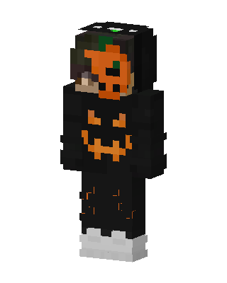 Pumpkin Hoodie Minecraft Halloween skin