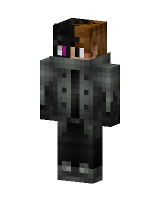 Split Hair Hoodie skin, 3D preview