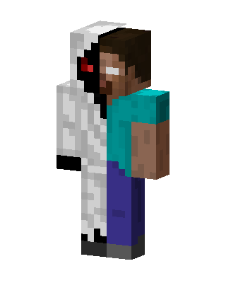 Entity 303 Herobrine skin, 3D preview