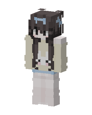 Cozy Bunny Girl skin, 3D preview