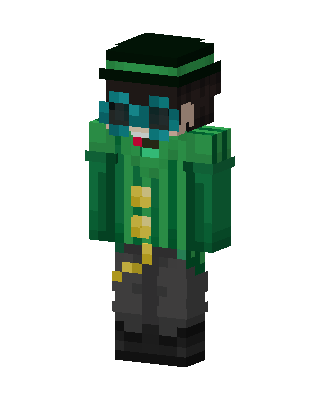 Goggled Top Hatter skin, 3D preview