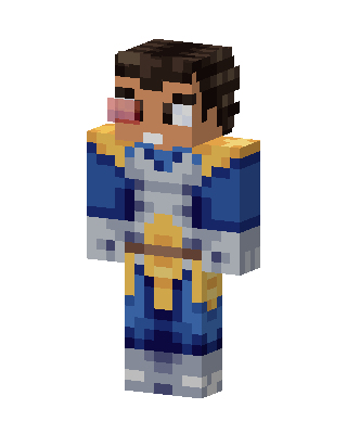 Vegeta skin, 3D preview