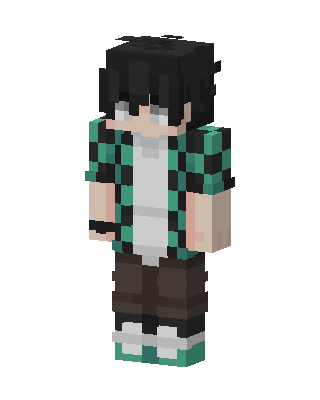 Tanjiro Kamado skin, 3D preview