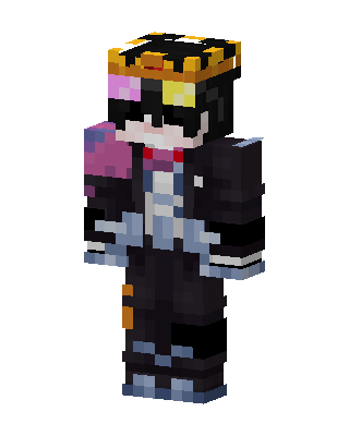 Crowned Ranboo skin, 3D preview
