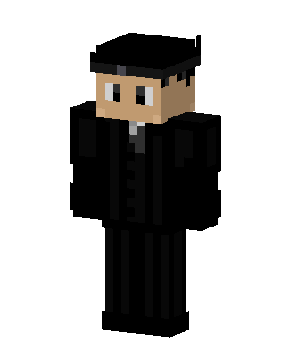 Black Suit Man skin, 3D preview