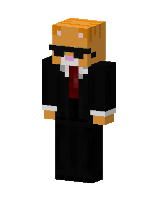 Cool Cat Agent skin, 3D preview