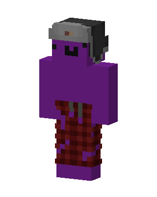 Purple Blob skin, 3D preview
