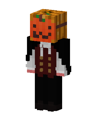 Pumpkin Gentleman skin, 3D preview