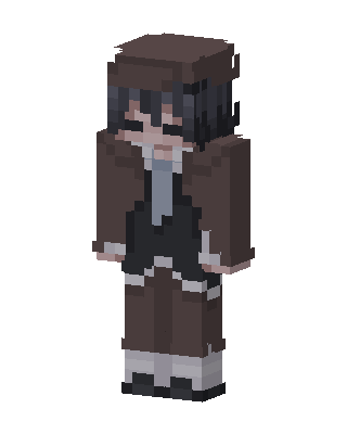 Brown Player Girl skin, 3D preview