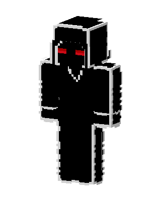 Black Glowing Villain Boy Minecraft skin
