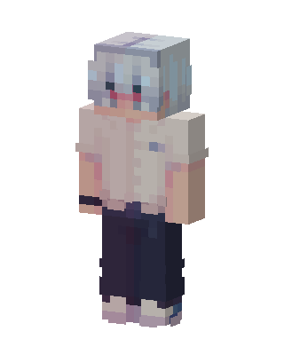 Silver Masked Boy skin, 3D preview