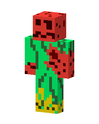 Watermelon Man skin, 3D preview