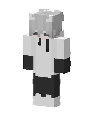 Monochrome Hoodie skin, 3D preview