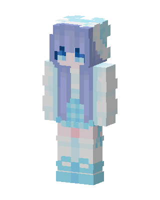 Ice Bunny Girl Minecraft skin