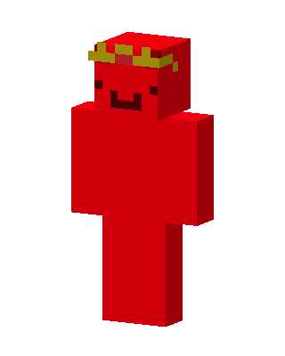 Red Crowned Blob skin, 3D preview